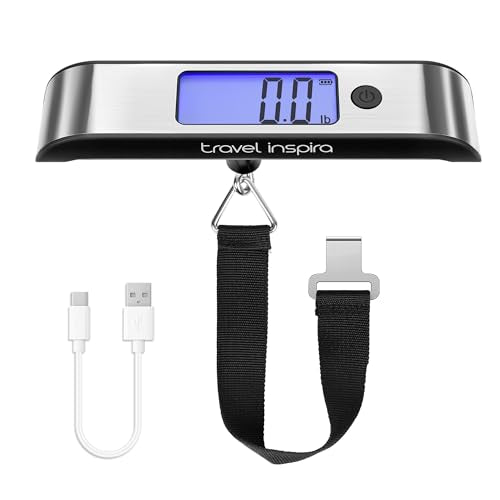 Rechargeable Luggage Scale 110lb (Black)
