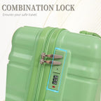 3 Piece Luggage Sets (Green-ABS)