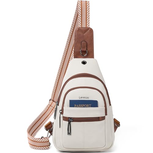 7L Sling Bag for Women Vegan Leather Crossbody Purse Chest Bags Fashionable Trendy Fanny Pack with Travel (7L / 7l-m-beige Brown)