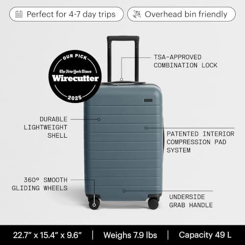 Bigger Carry On Luggage (Coast Blue)