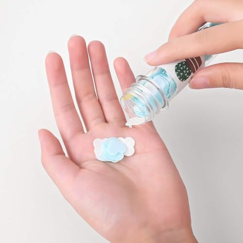 5 Box Multicolor Mini Portable Disposable Travel Paper Soap Sheets Foaming Hand Washing Bath Scented hand soap for Indoor