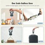 Luggage Weight Scale 110lb Hanging Luggage Scale for Suitcase (Gun Grey)