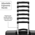 UpLIFT Lightweight Medium Checked Softside Luggage with Spinner Wheels (Medium Checked / Black)