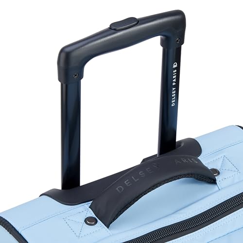 Now! Two Wheeled Rolling Duffle Bag (Checked Luggage 24 Inch / Light Blue)