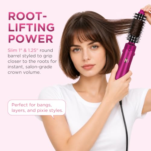 Blow Dryer Brush Set (Rose Pink / 1" & 1.25" Round Barrel)
