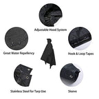 Rain Ponchos for Adults (Large Tall / Navy Blue)