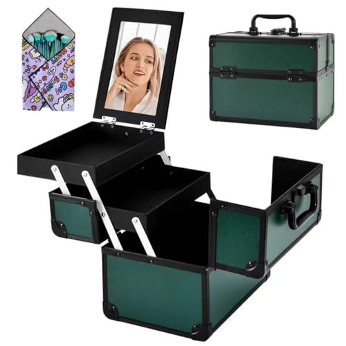 Makeup Train Case (Green)