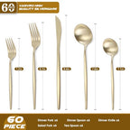 Champagne Gold Silverware Set (Champagne)