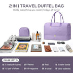 Travel Bag Weekender Bags for Women (8-Light Purple / 40L-Large)