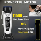 90 4 Professional Hair Clippers for Men 11500 RPM Barber Clippers (White)