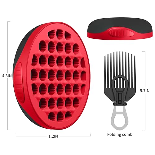 Silicone Curl Brush (Red)