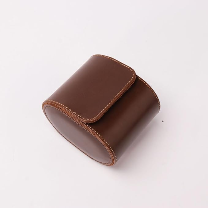 HAN QIANG Single Watch Roll Travel Case Chic Portable Vintage Leather Display - Image 3