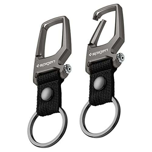 Life Carabiner Key Ring Clip (2-Pack / Gunmetal (2 Pack))