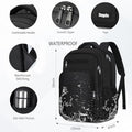 Black Backpack for Men Women (A6-black2 / 15.6 Inch)