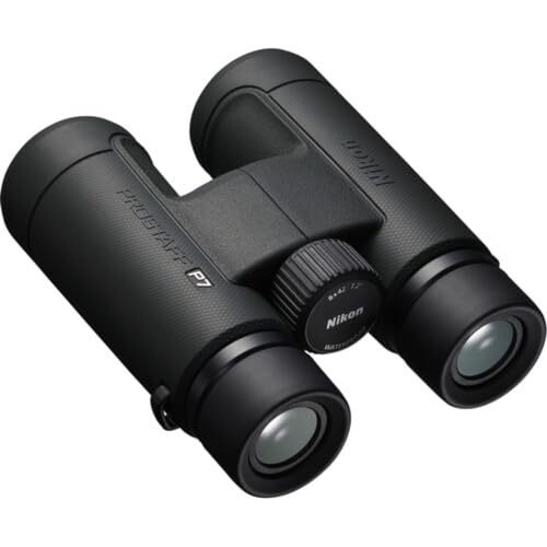 PROSTAFF P7 8x42 Binoculars Bundled with Harness Strap + Deluxe Cleaning Kit + Smartphone to Binocular Adapter + Microfiber Cleaning Cloth (8x42)