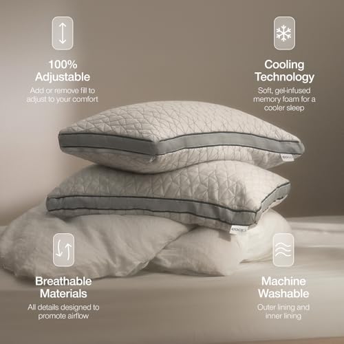 Eden Bed Pillow Queen Size for Sleeping on Back (Queen / Classic)