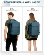 Travel Backpack Carry On for Women Man Gym Backpack with Laptop Compartment Mochila de Viaje Teacher Personal Item Backpacks Airplane Accessories Must Haves Peacock Blue (20l / Peacock Blue)