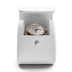 Single Watch Case Portable Travel Watch Roll Box for Women and Men (White)