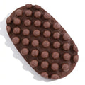 Rubber Curling Hair Brush (Brown)