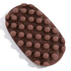 Rubber Curling Hair Brush (Brown)