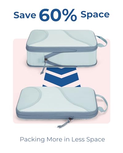 Compression Packing Cubes (Light Blue)