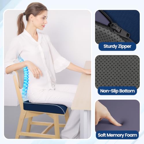 Seat Cushion Chair Pad (Darkblue / X-Large)