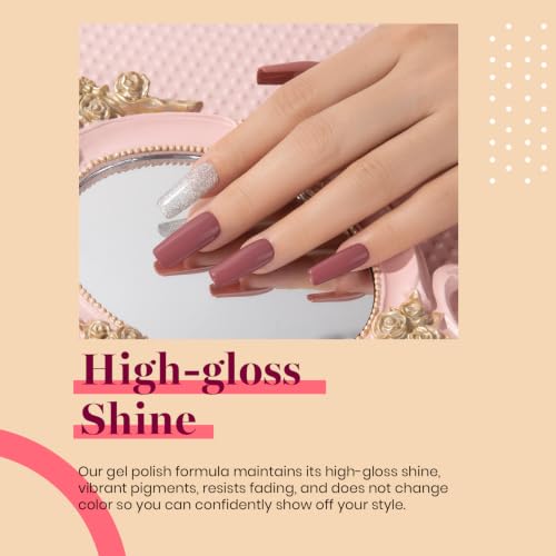Beetles Mauve Gel Nail Polish (E - Creme Nude | Dusty Rose)