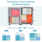 Mesh Compression Packing Cubes for Travel (11 Active Lake Blue/Watermelon Pink/Orange/Yellow / 7-Piece Set)