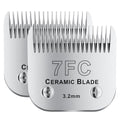 7FC# Detachable Pet Dog Grooming Clipper Ceramic Blade (Silvery-10)