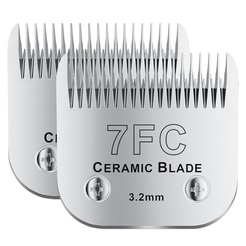 7FC# Detachable Pet Dog Grooming Clipper Ceramic Blade (Silvery-10)