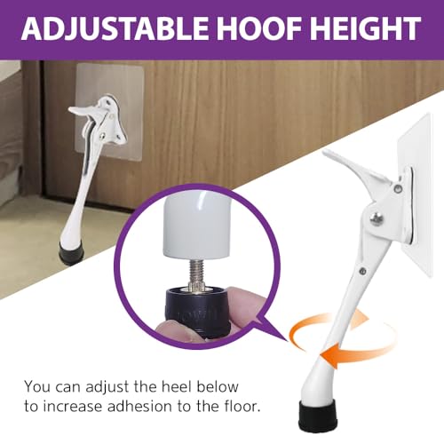 1 Stopper Adhesive Door Stop (Chrome / 6 INCH X 1 PACK)