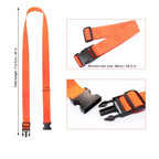 4 Pack Luggage Connector Straps for Carry On Bag Multiple Suitcases (4Pcs Orange / 45 In Connect)