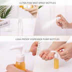 21 Pack Travel Bottles for Toiletries (Apricot)