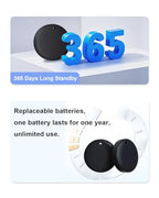 Apple MFi Certified] Tracker Tags (2-White & 2-Black)