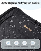 Hanging Toiletry Bag for Women (Quilted Black / Large)