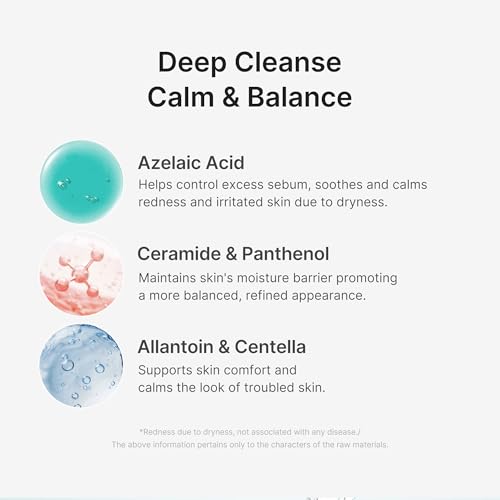 Facial Cleanser Azelaic Acid Capsule Foam Cleanser (4.23 Ounce)