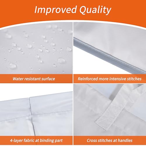 Extra Heavy Duty Laundry Bag with Handles (Silver / 28" x 36" | 1 Pack)