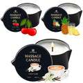 3 Pack Massage Oil Candles 2.35oz Low Temp Massage Candle Valentines Gifts (2.35 oz)