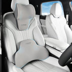 Lumbar Support and Headrest Pillow for Car (Gray-1)