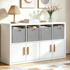 Fabric Storage Cubes (13×13×13/4pcs / Black/White Mixed)