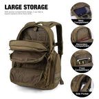 40L Tactical Backpack for Men (Khaki)
