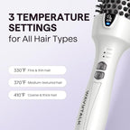 Thermal Brush Blowout Express 1.5" Ionic Heated Round Brush (1.5 Inch / White)