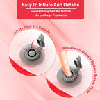 Inflatable Travel Neck Pillow (Vintage Red)