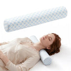 Neck Roll Cervical Pillow for Neck Pain Relief (Cool Blue / X-Small - 3.5" H)