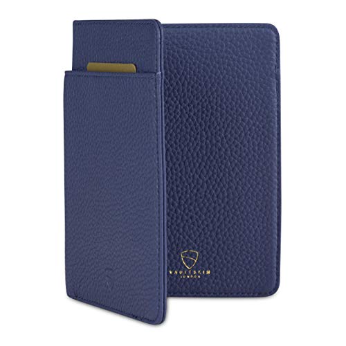 KENSINGTON Passport Holder for Travel (One Size / Matt Blue)