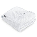 Fleece Blanket Luxury Microplush (Throw/Travel / 31 - Chevron White)