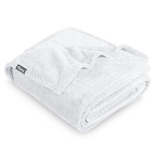 Fleece Blanket Luxury Microplush (Throw/Travel / 31 - Chevron White)