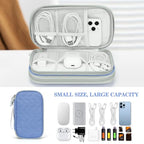 Electronic Organizer (8.3 x 5 x 2.6 inches / Blue Quilted)