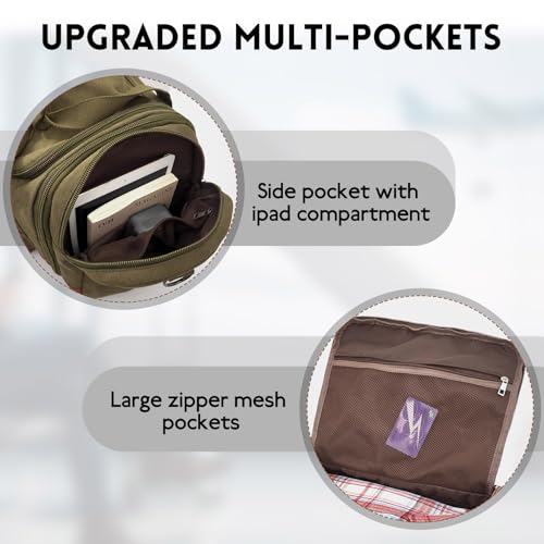 Men'S Duffle Bag For Travel (Green)