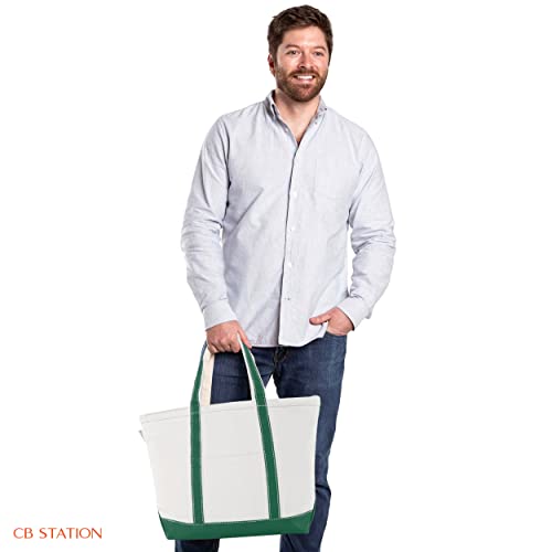 Medium Classic Canvas Tote Bag for Women (Blank: Emerald)